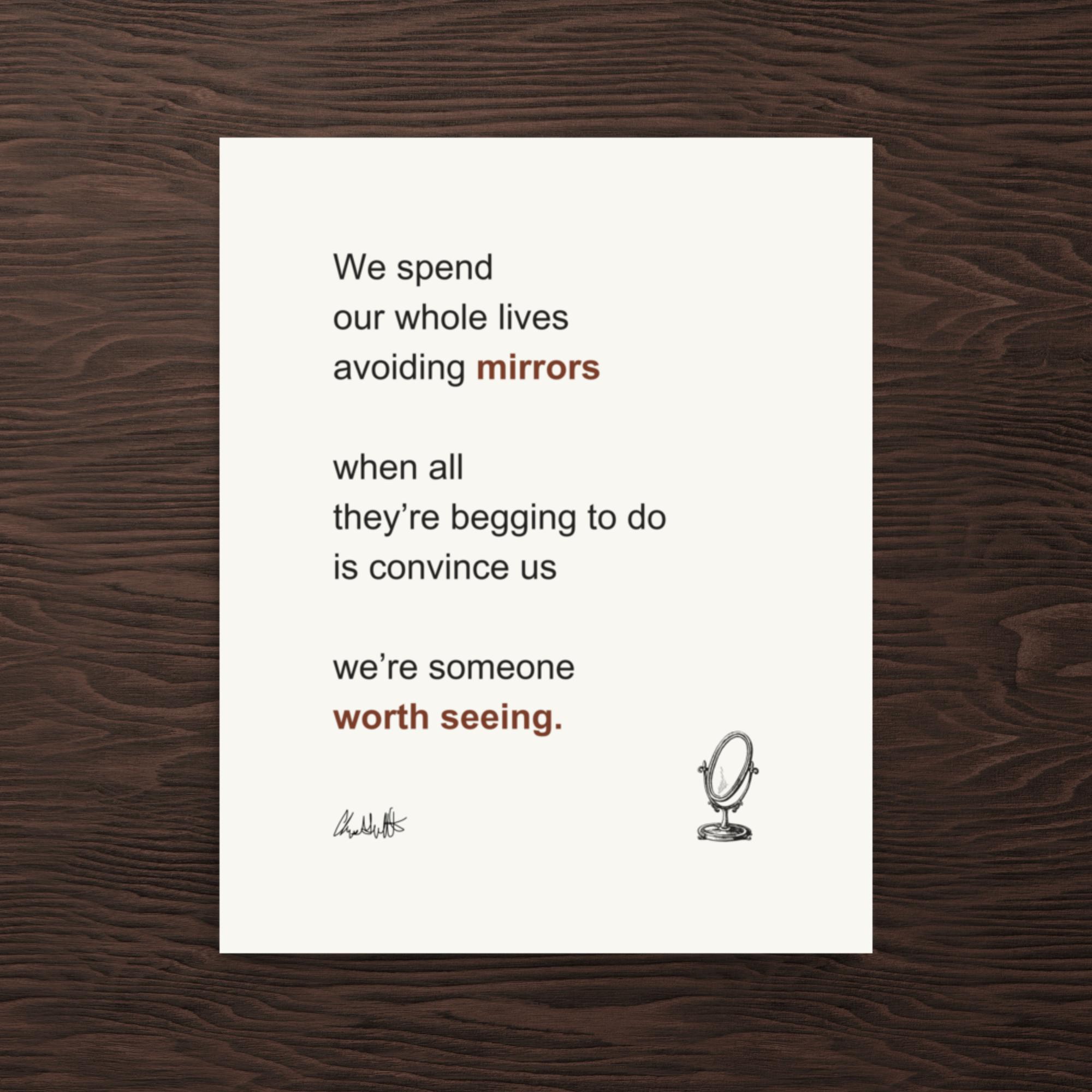 For You Poetry Print – Self-Worth and Self-Love Wall Art - Image 3