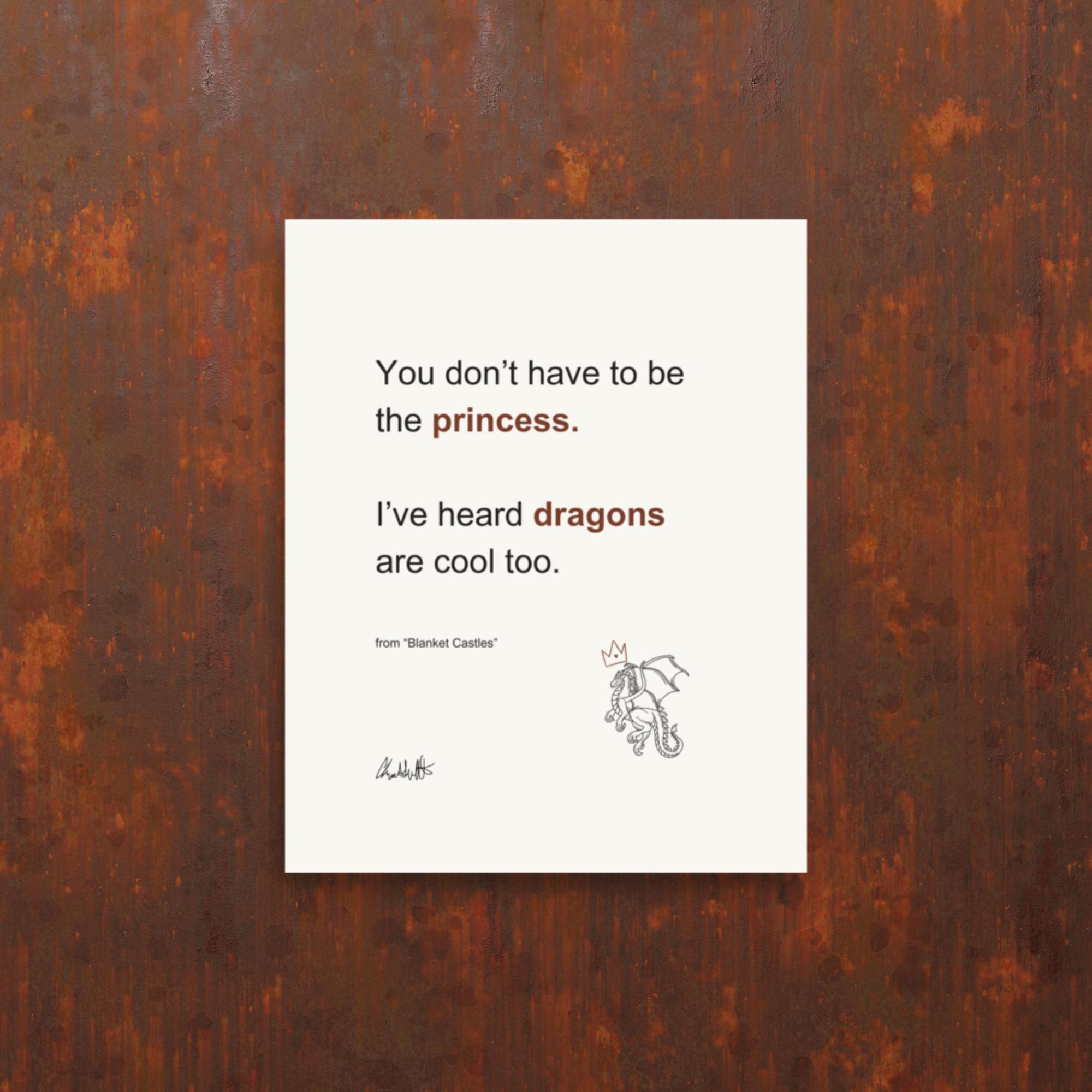 Blanket Castles Poetry Print – Empowering Wall Art - Image 2